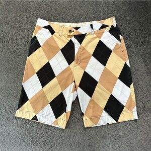 Men’s Loudmouth Camelot Argyle Golf Shorts Men’s 36 Stretch